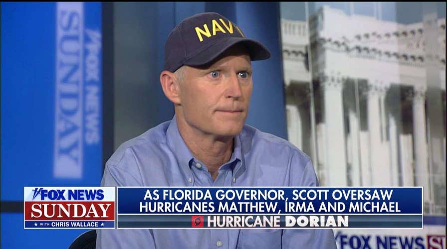 Rick Scott weighs in on effects of climate change on hurricane strength ahead of Dorian landfall