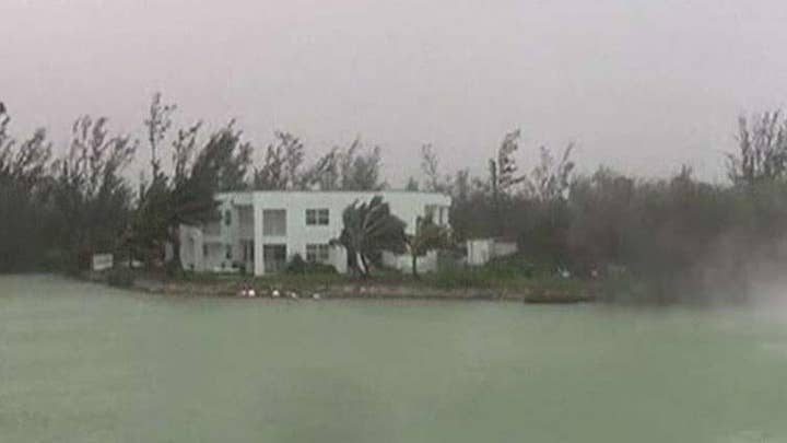 Woman riding out Hurricane Dorian says most areas of Grand Bahama are underwater