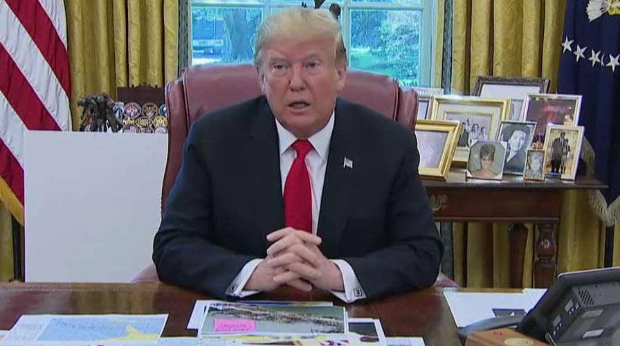 President Trump receives briefing on Hurricane Dorian