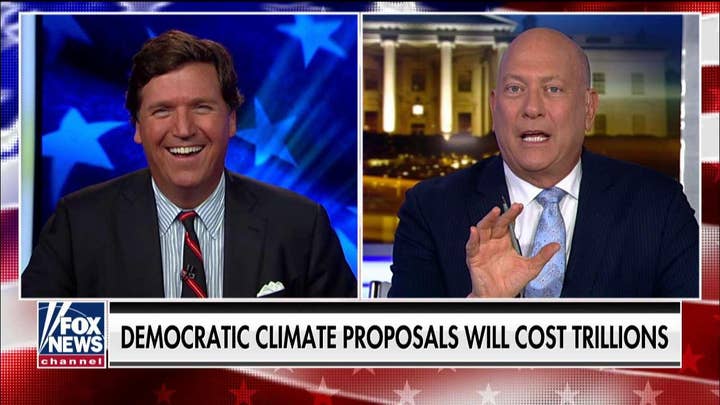 Tucker Carlson challenges climate change Democrat to 'prove' his claims