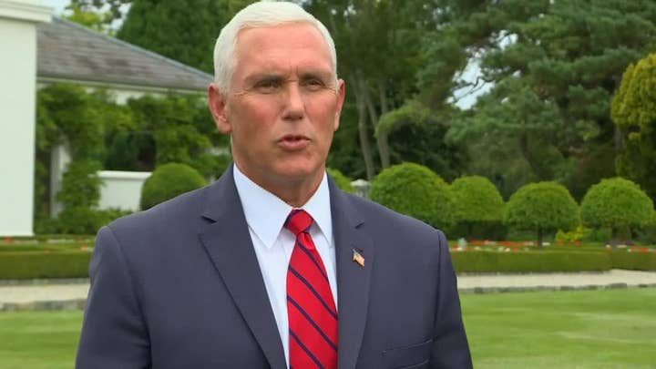 Pence speaks on his trip to Ireland and staying at Trump International