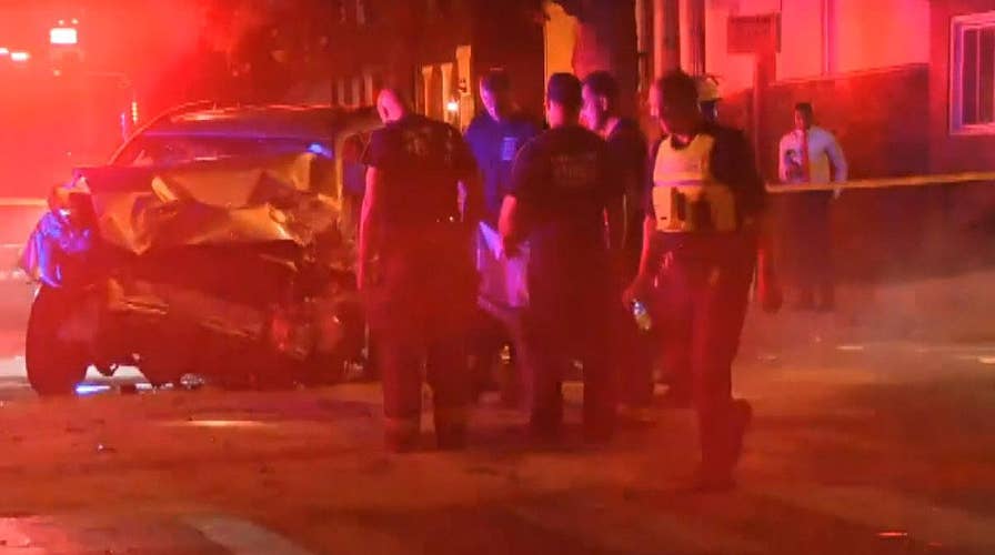 Philadelphia teenagers steal SUV, crash into public bus; 11 injured, police say