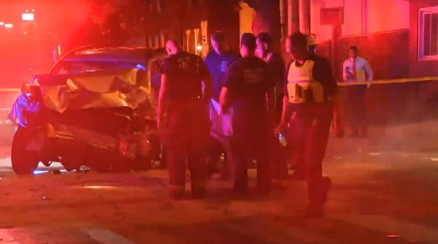 Philadelphia teenagers steal SUV, crash into public bus; 11 injured, police say