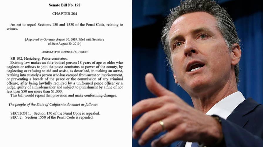 California allows people to refuse to help police who need assistance during an arrest