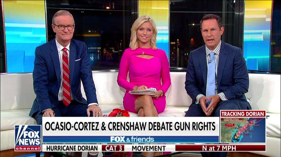 'Fox & Friends' takes on 'fact-challenged' AOC's gun rights feud with GOP Rep. Crenshaw