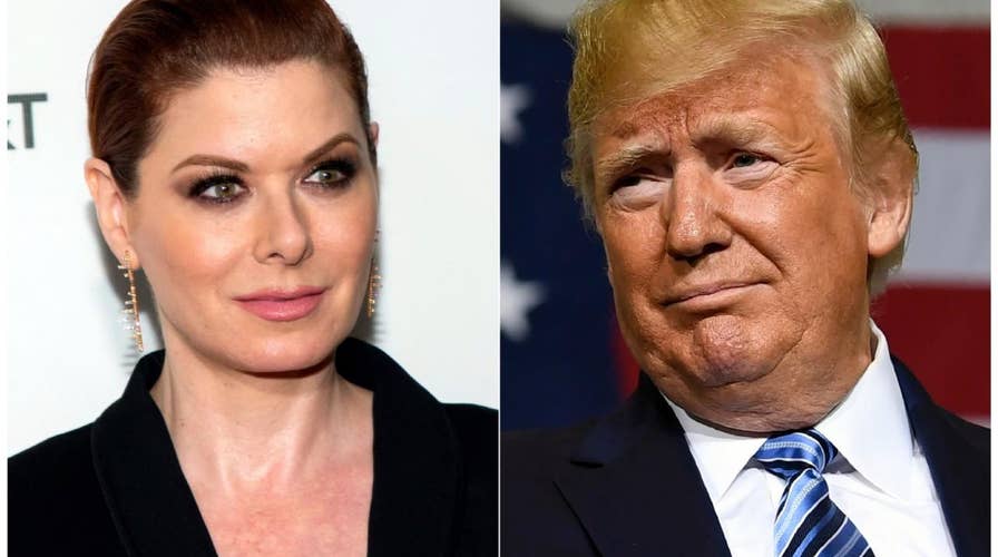 New chapter in war of words between President Trump and actress Debra Messing