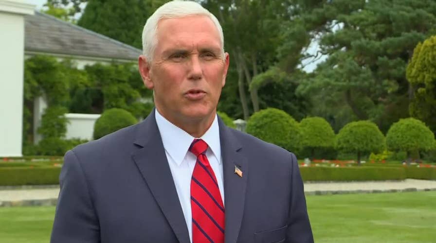 Pence speaks on his trip to Ireland and staying at Trump International