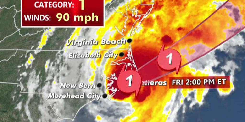 Hurricane Dorian's Eye Moves Over Hatteras, North Carolina | Fox News Video