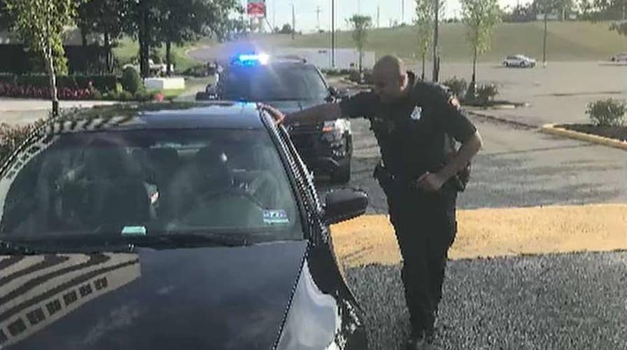 Dad has cop pull over son in teachable moment that goes viral