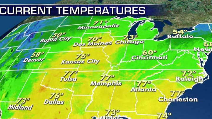 National forecast for Tuesday, September 10