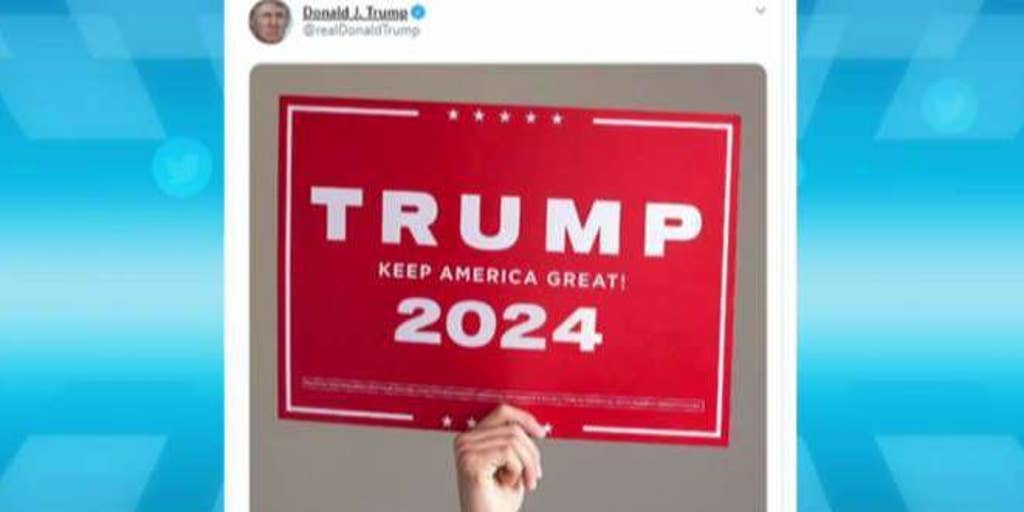 Trump tweets 2024 campaign sign Fox News Video