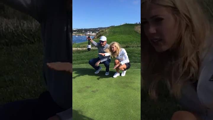 Hornacek gets golf advice in behind the scenes footage from her visit to the Pebble Beach Golf Links