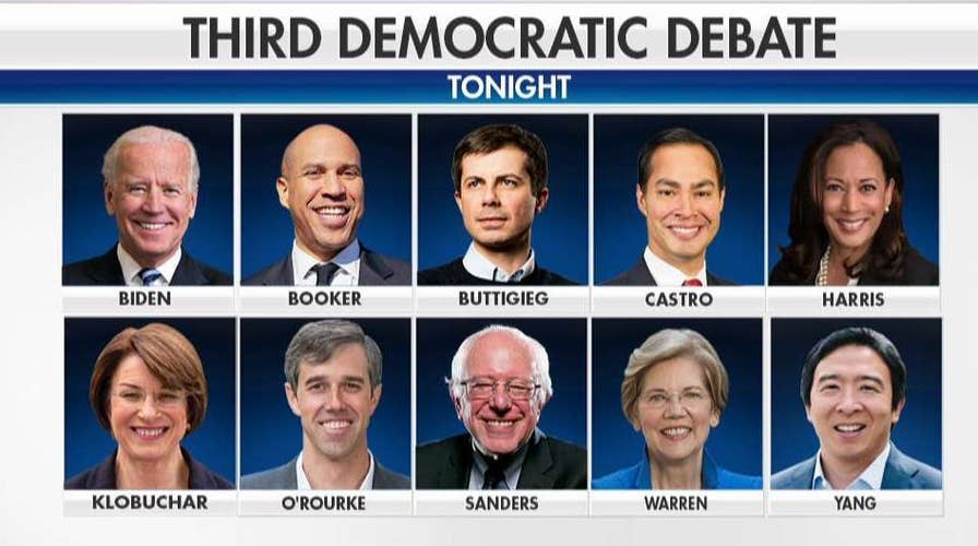 10 Democratic presidential hopefuls set to square off in third debate