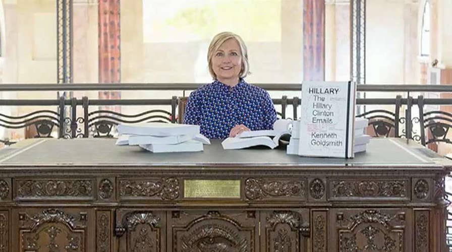 Hillary Clinton reads her emails for an hour at art exhibit