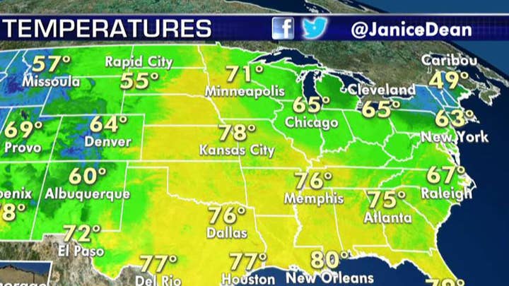 National forecast for Tuesday, September 17