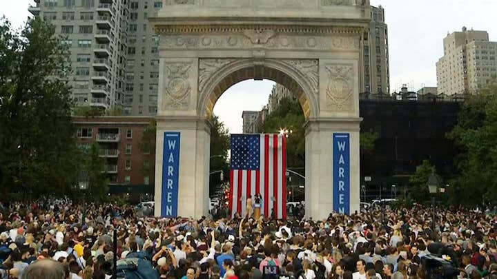 Trump, Warren held dueling rallies in recent days