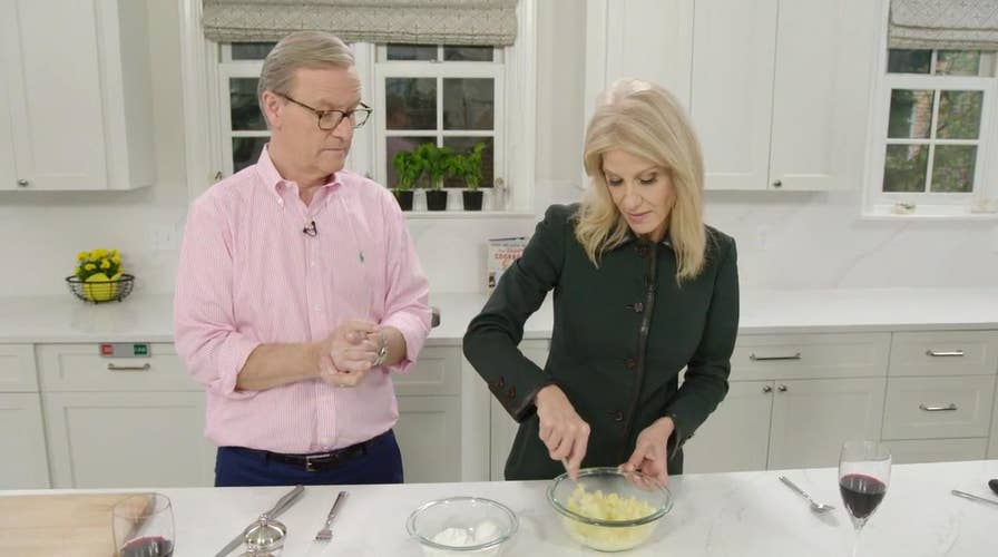 Kellyanne Conway cooks Italian cuisine with Steve Doocy