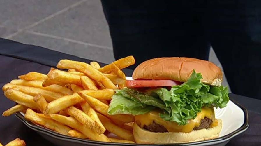 Celebrating National Cheeseburger Day on Fox Square