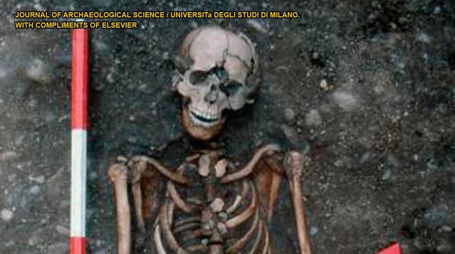 Medieval skeleton believed to be Italy's first 'torture wheel' victim