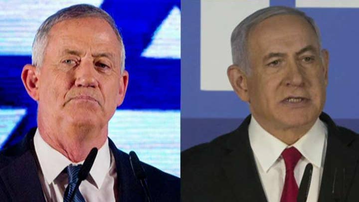 Israeli Prime Minister Benjamin Netanyahu and Benny Gantz attempt to break election deadlock