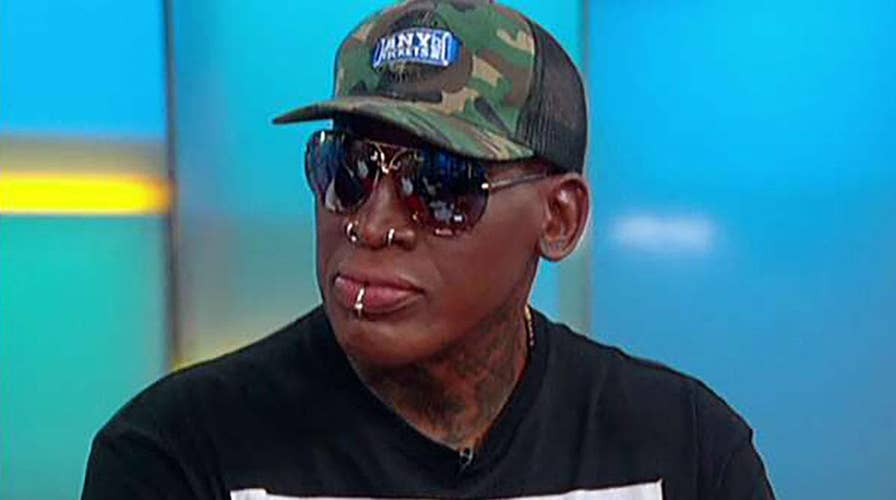 Dennis Rodman explains how he's trying to change "the world" on "Fox &amp; Friends"