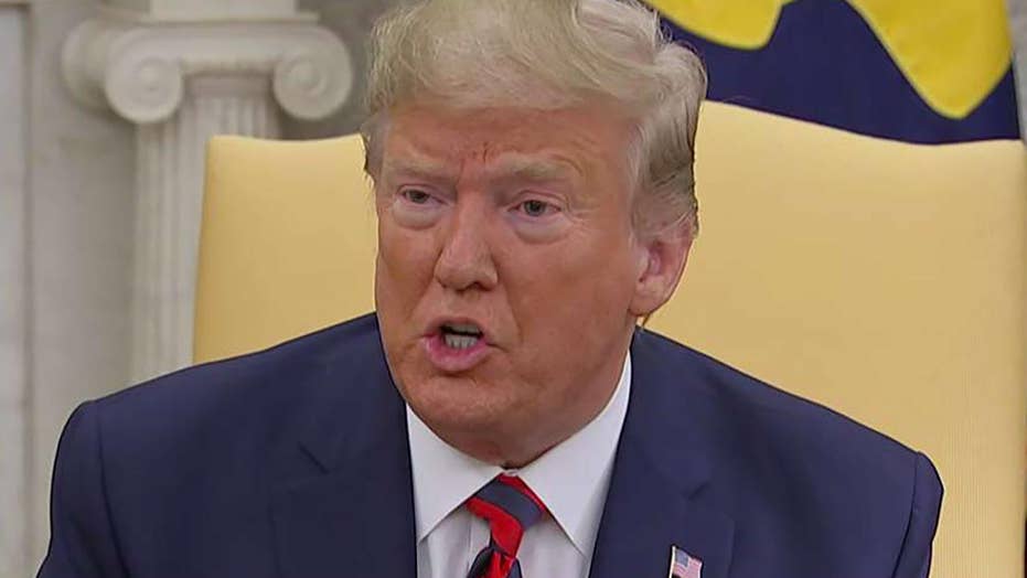 Trump slams 'partisan' whistleblower complaint, says 'somebody' should investigate Biden