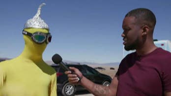 Lawrence Jones checks in with 'Raid Area 51' attendees