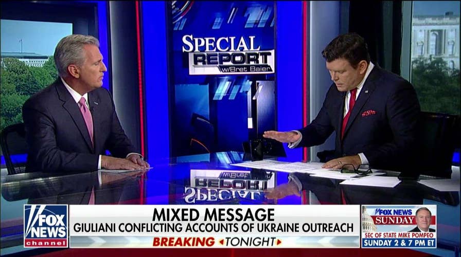 Rep. Kevin McCarthy defends Trump against whistleblower controversy