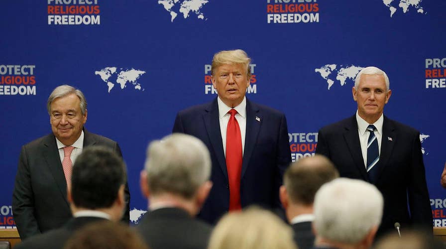 Trump chooses religious freedom over climate change at UN General Assembly