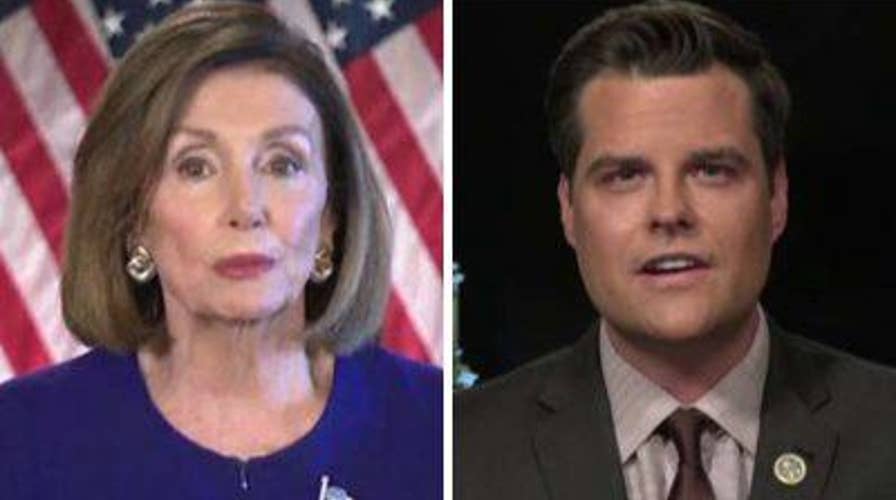 Matt Gaetz reacts to Pelosi's impeachment inquiry