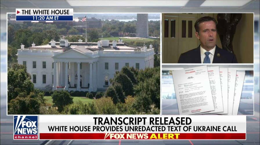 John Ratcliffe on Ukraine transcript: Democrats have harmed our national security today trying to harm President Trump