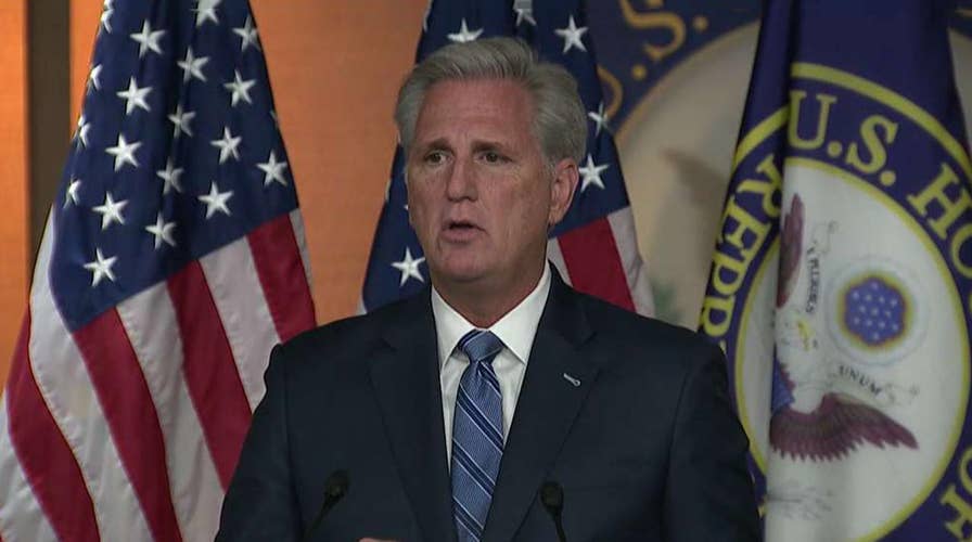 Nancy Pelosi accuses White House of hiding Ukraine call as Kevin McCarthy defends President Trump