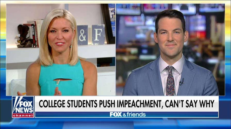 College students call for Trump impeachment, though they're not sure why