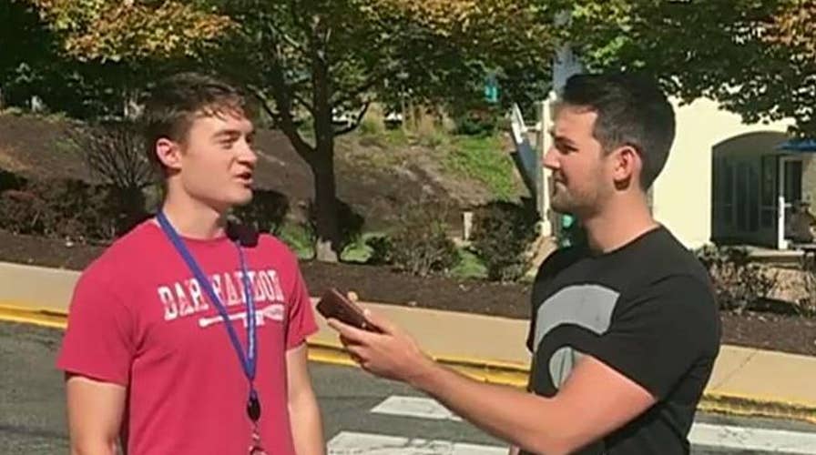 Video shows students calling for the impeachment of President Trump