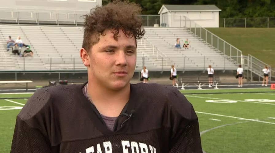 16-year-old football player lifts a car and saves his neighbor's life