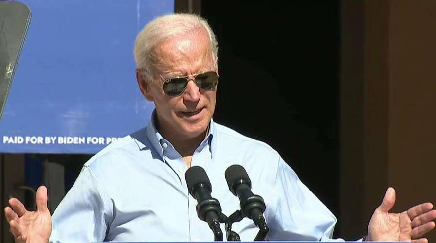 Joe Biden holds first public event after transcript release