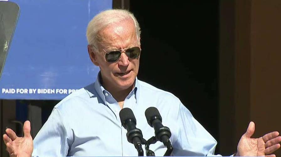 Joe Biden holds first public event after transcript release
