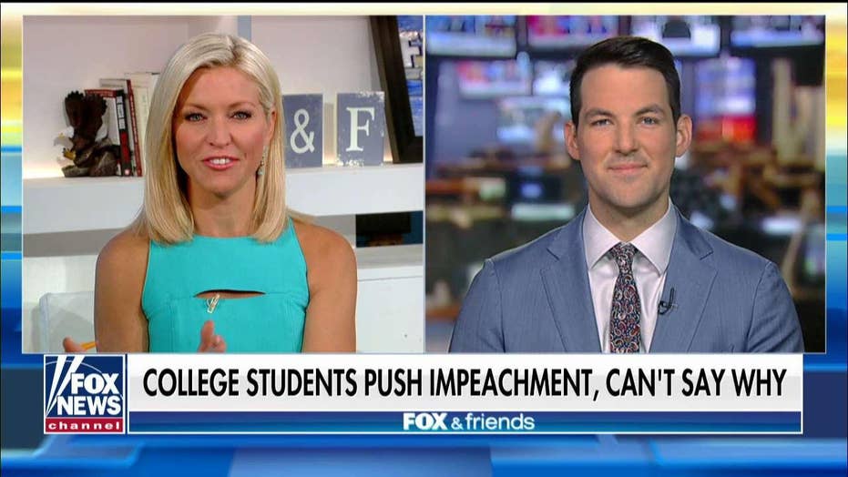 Watch College Students Call For Trump Impeachment Though They Re Not Sure Why Fox News