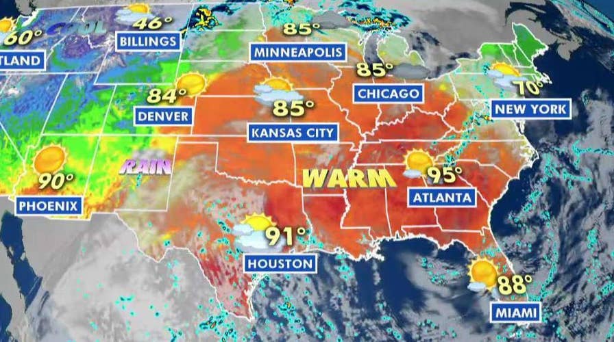 National forecast for Monday, September 30: Temperatures across the South remain well above average
