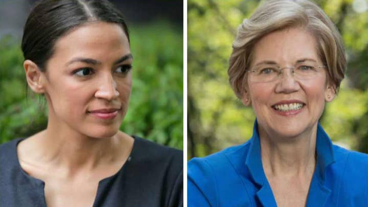 Warren praises Ocasio-Cortez's Just Society plan&nbsp;