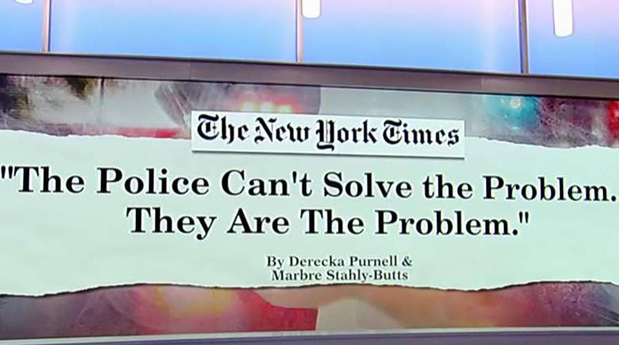 New York Times takes aim at police officers, saying they put people in cages
