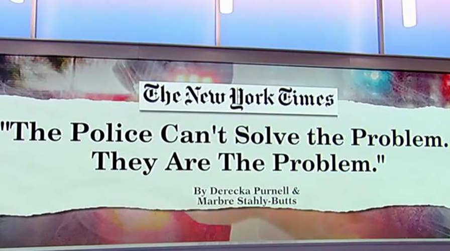 New York Times takes aim at police officers, saying they put people in cages