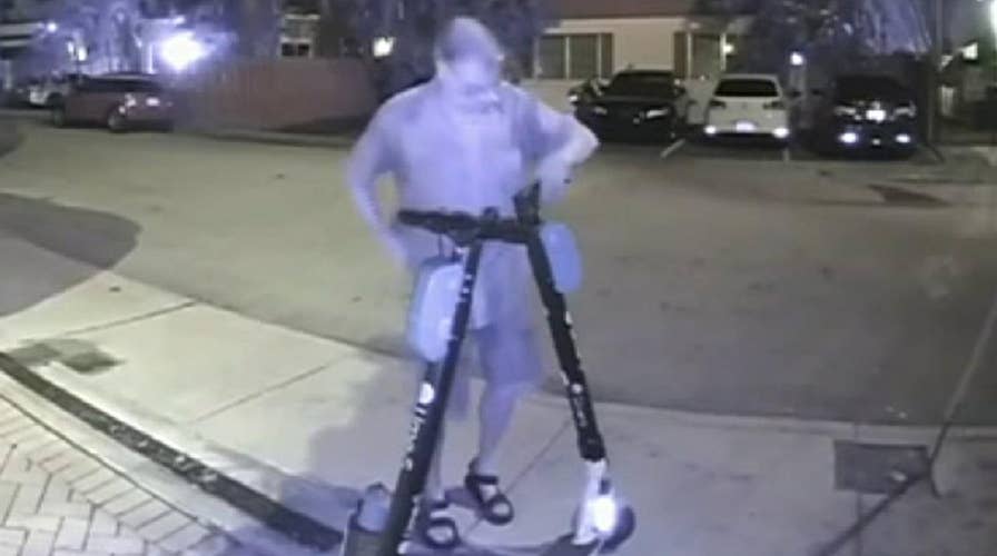 Raw video: Florida man caught cutting brake lines of electric scooters in Fort Lauderdale