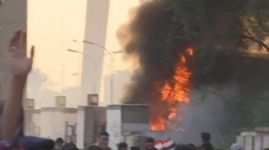 Five dead as protestors and security forces clash in Baghdad