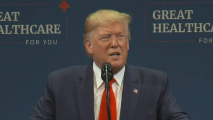 President Trump slams Medicare-for-all proposals, 'admonishes' supporter for yeling 'lock her up'