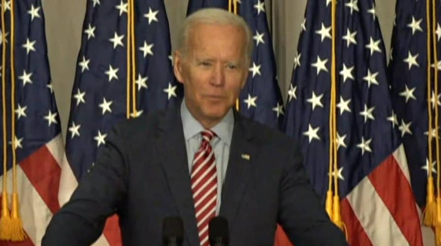 Former Vice President Joe Biden hits back at President Trump's accusations at a Nevada rally