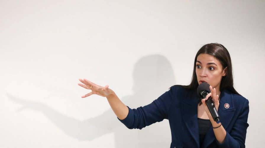 Woman at an Alexandria Ocasio-Cortez town hall urges people to 'Get rid of the babies!' to fight climate change