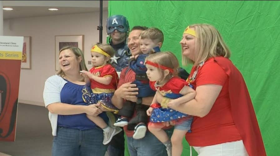 Children who were in the NICU dress up for Halloween