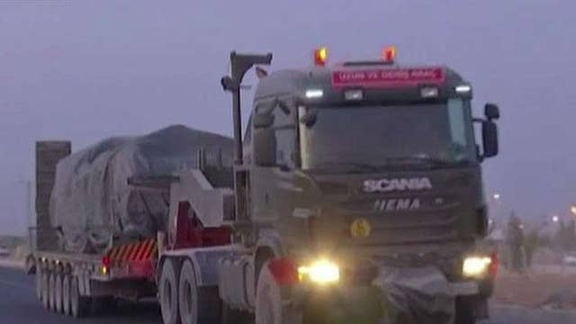 Heavy machinery, military personal arrive at Turkey border ahead of Syria invasion