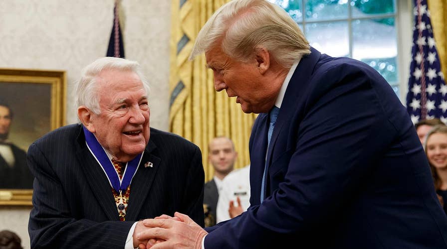President Trump presents the Presidential Medal of Freedom to Former Attorney General Ed Meese